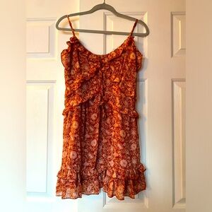 Dress chiffon and ruffles